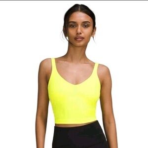 Lululemon Athletica Yellow Align Crop Tank Top Size 4